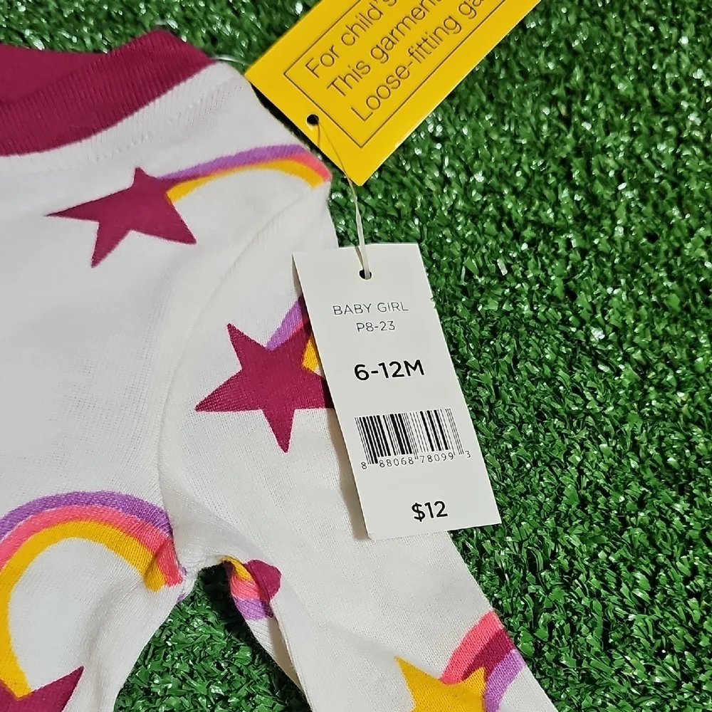 Colorful Rainbow and Star Baby One Piece